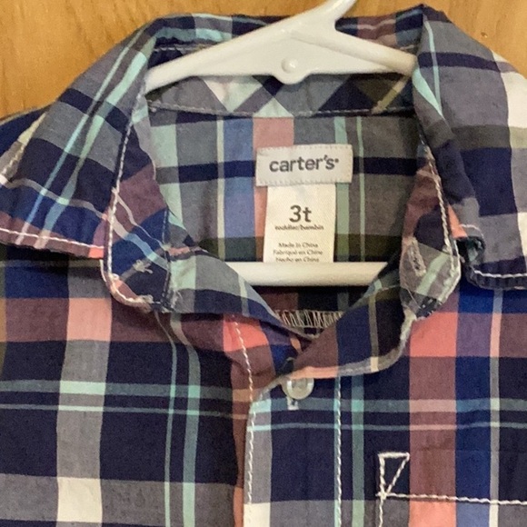 Carters boys 3T Oxford button long sleeve dress shirt. - Picture 4 of 4